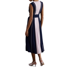 Louise Colour Block Flared Dress