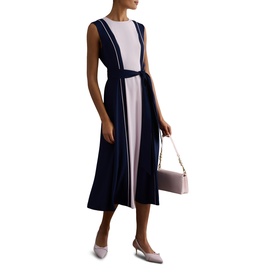 Louise Colour Block Flared Dress