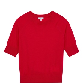 Suzzie Ribbed Trim Knitted Top