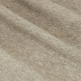Reiss gold metallic knit fabric close-up, showing shimmering woven texture with subtle lustre