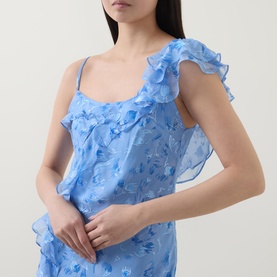 Ester Floral Ruffle Dress