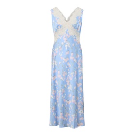 Lysandra Floral Lace Trim Slip Dress