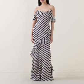 Stripe Ruffle Dress