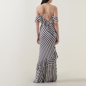 Stripe Ruffle Dress
