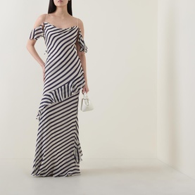 Stripe Ruffle Dress