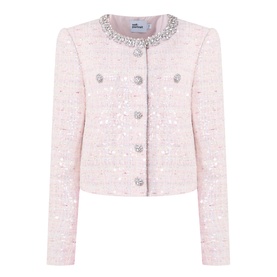Sequin Boucl&eacute; Jacket