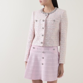 Sequin Boucl&eacute; Jacket