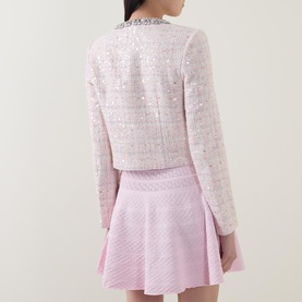 Sequin Boucl&eacute; Jacket