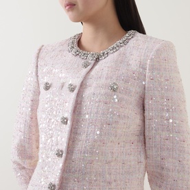 Sequin Boucl&eacute; Jacket