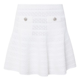 Pointelle Skater Mini Skirt