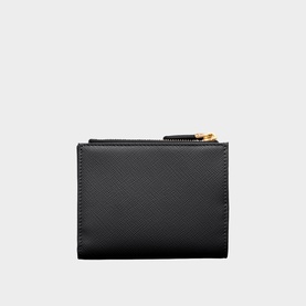 Small Saffiano Leather Flap Wallet