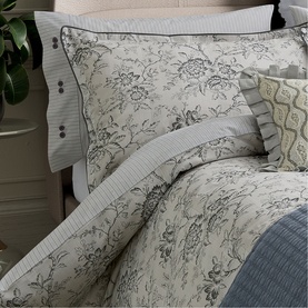 Elena Duvet Set Grey/Green