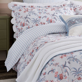 Seren Duvet Set Denim Blue/Pink