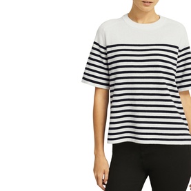 Demi Striped Knitted T-Shirt