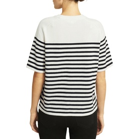 Demi Striped Knitted T-Shirt