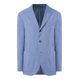 Hopsack Single-Breasted Blazer