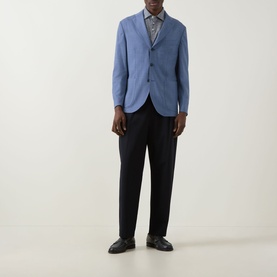 Hopsack Single-Breasted Blazer