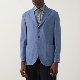 Hopsack Single-Breasted Blazer