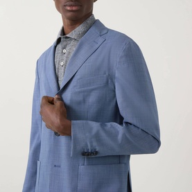 Hopsack Single-Breasted Blazer