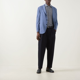 Hopsack Single-Breasted Blazer