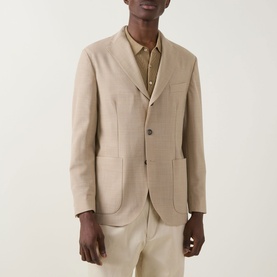 Structured Single-Breasted Blazer