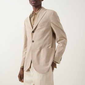 Structured Single-Breasted Blazer