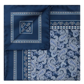 Paisley Logo Pocket Square