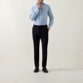 Solid Dobby Single-Cuff Shirt