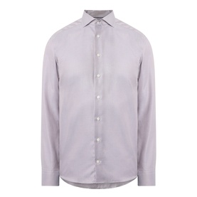Solid Dobby Single-Cuff Shirt