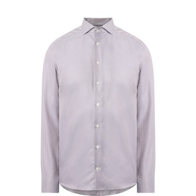 Solid Dobby Single-Cuff Shirt