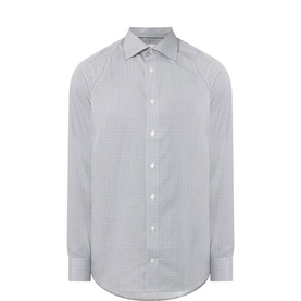 Micro Print Single-Cuff Shirt