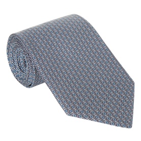 Geometric Silk Tie
