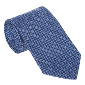 Micro Geometric Silk Tie
