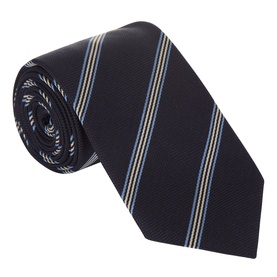 Stripe Woven Silk Tie