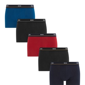 Five-Pack Mixed Logo Boxer Briefs