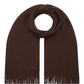Albas Logo Fringed Scarf