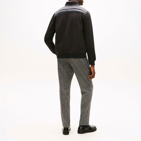 Flag Logo Quilted Zip Sweatshirt