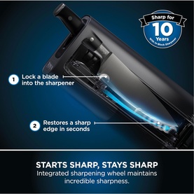 StaySharp Knife Block with Integrated Sharpener 14 Piece Set