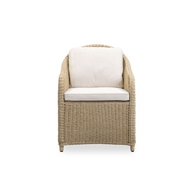 Hattie Garden Round Dining Set & Parasol Neutral