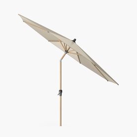 Hattie Garden Round Dining Set & Parasol Neutral