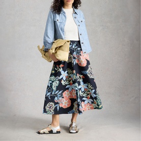 Abigail Floral Flared Skirt