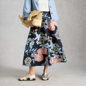 Abigail Floral Flared Skirt