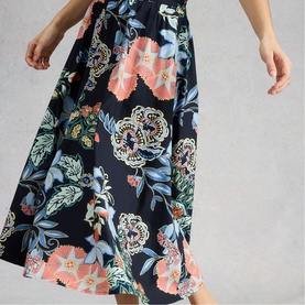 Abigail Floral Flared Skirt