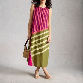 Aggie Striped Flared Dress