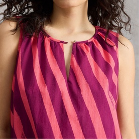 Aggie Striped Flared Dress