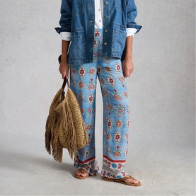 Ally Floral Wide Leg Trousers