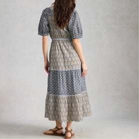 Ariel Floral Tiered Flared Dress