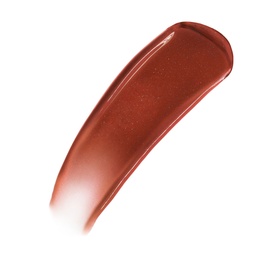 Armani Beauty Prisma Flash Lip Balm swatch in deep copper-red with glossy metallic finish