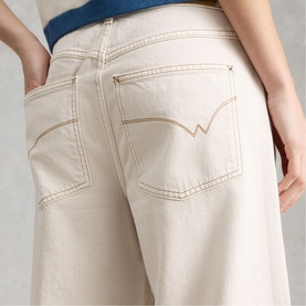 Bailey Turn-Up Straight Wide Leg Jeans