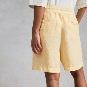 Belle Striped Linen Shorts